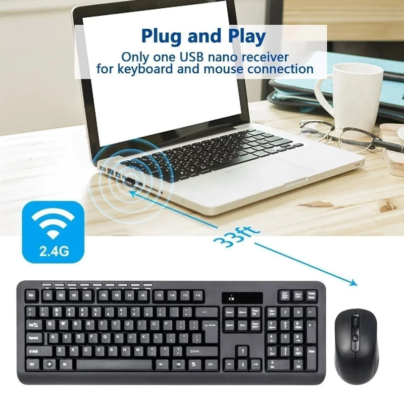 Kit Teclado e Mouse Sem Fio: Conforto e Organização para Seu Dia a Dia 🖥️