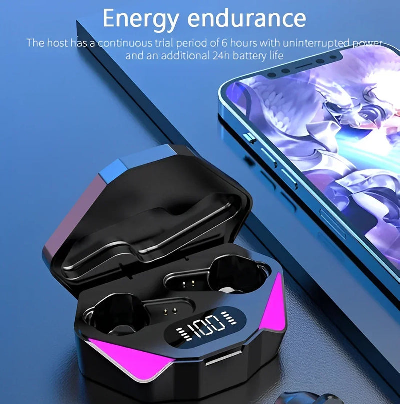 Headset Gamer TWS X15 Neverdie | Bluetooth 5.0 | Baixa Latência