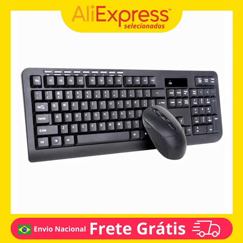 Kit Teclado e Mouse Sem Fio: Conforto e Organização para Seu Dia a Dia 🖥️