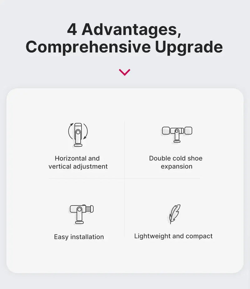 Ulanzi ST-06S 360°Rotatable Phone Holder Vertical Shoot PhoneMount Tripod Mount With Cold Shoe phone Clip Clamp Vlog Video