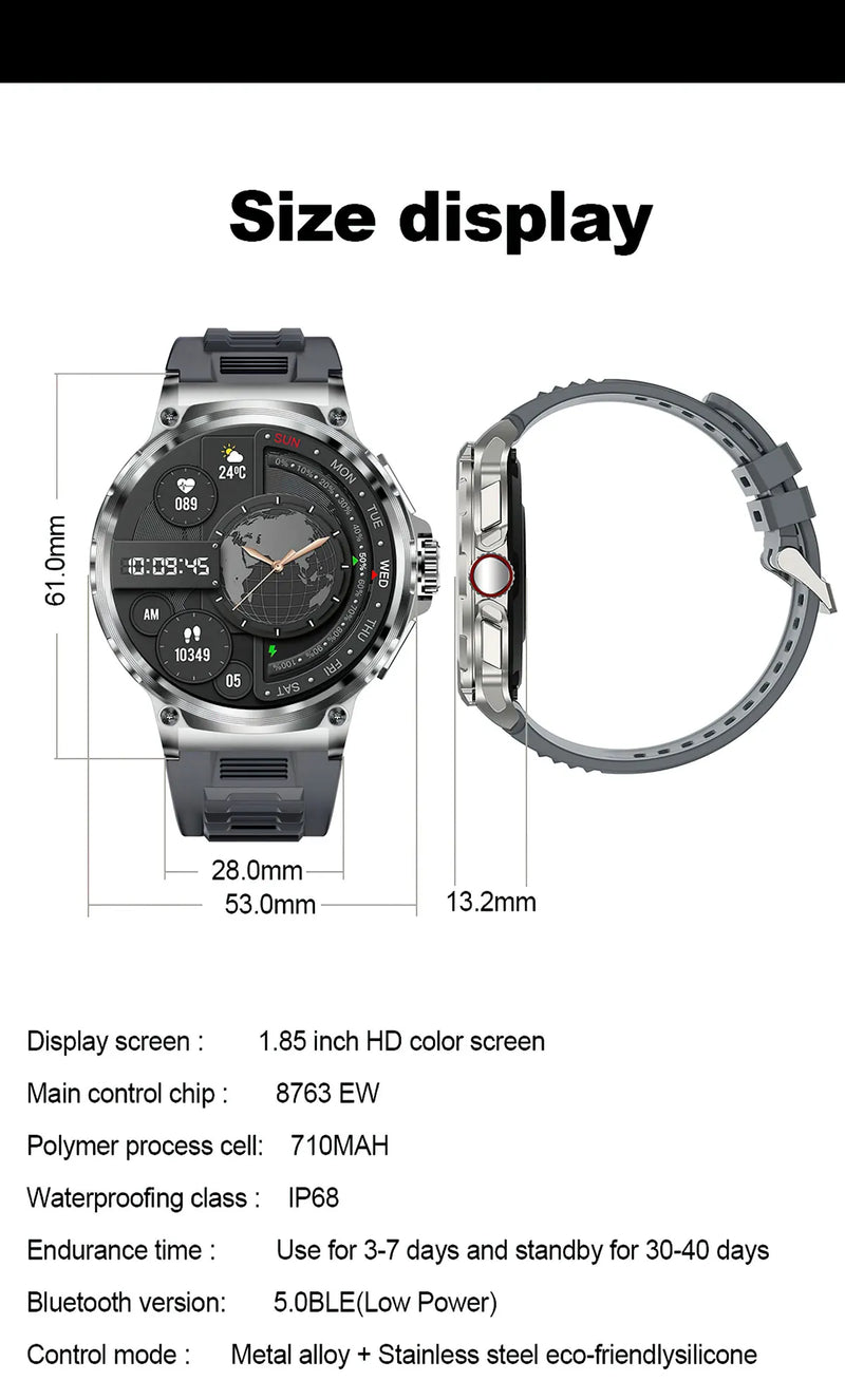 Smartwatch V69: Potência e Tecnologia no Seu Pulso