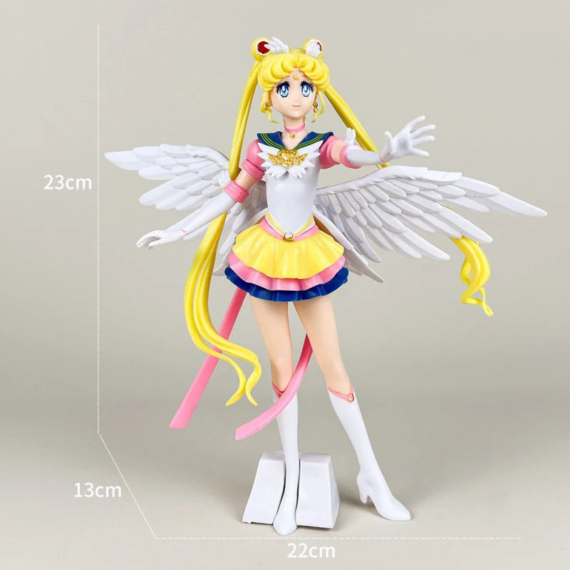 1 Piece Anime Sailor Moon Action Figure Model Gifts Collectible Figurines for Kids 23cm