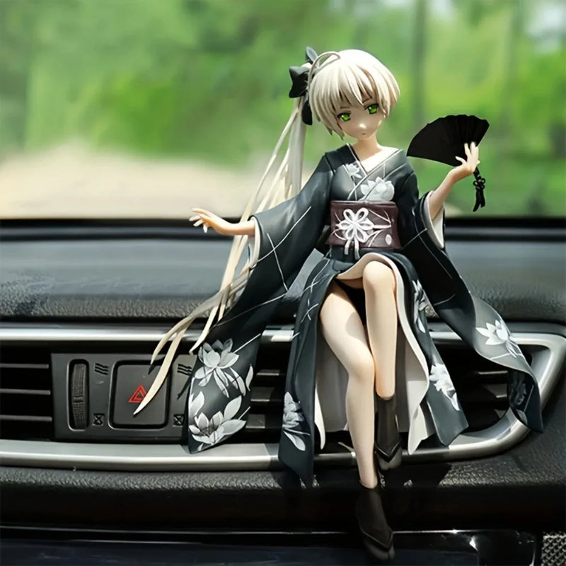 Japanese Anime Cute Action Figure Decorations Home And Car Decoration Beautiful And Durable Car Accessories For Girls Series