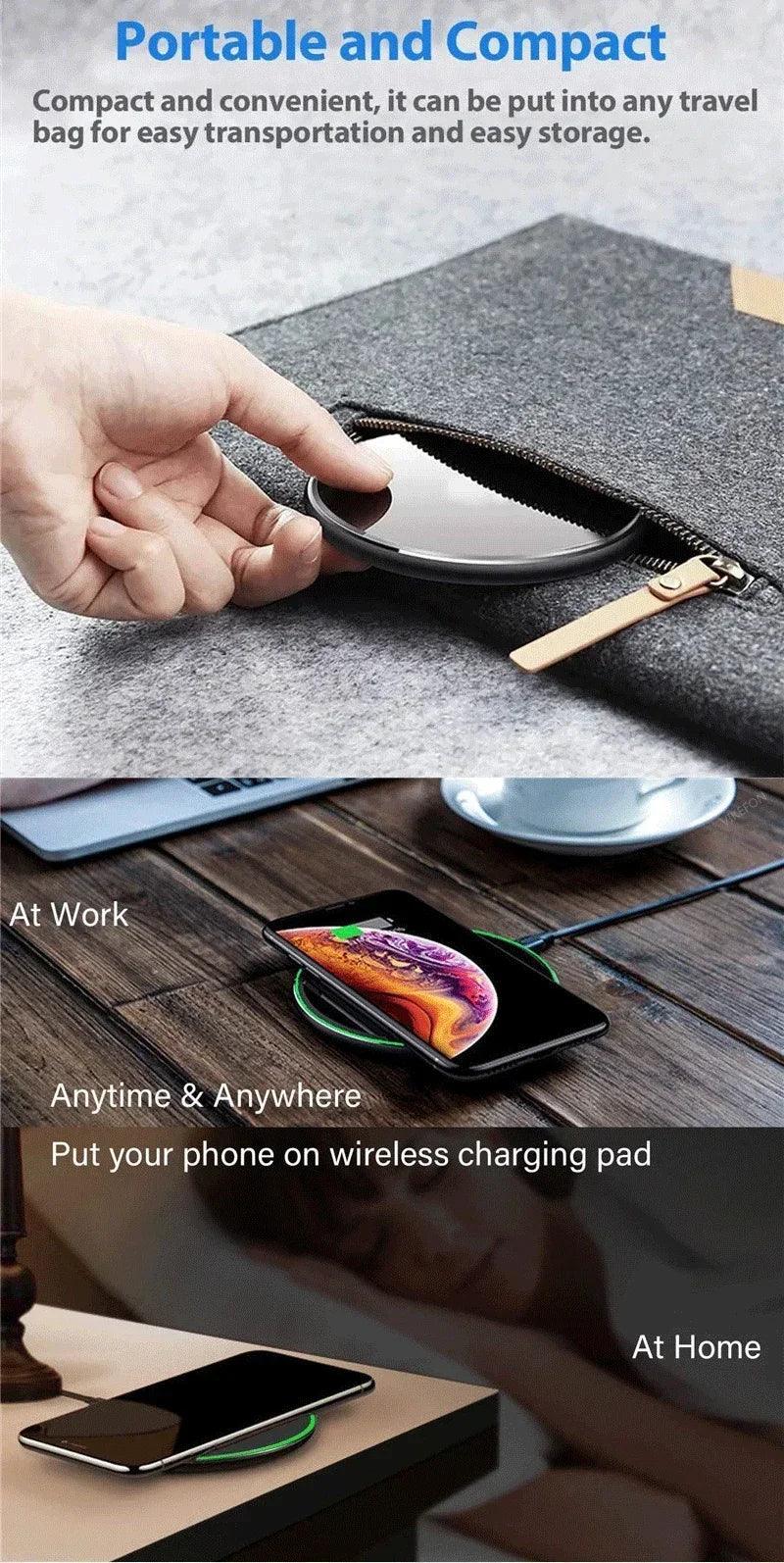 200W Wireless Charger Pad Stand Mobile Phone Chargers Fast Charging Dock Station For iPhone 16 15 14 13 Pro Max Samsung Xiaomi