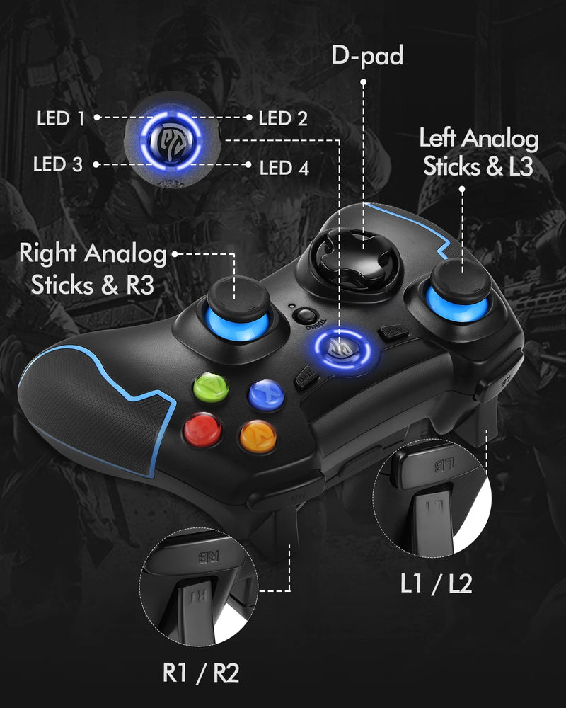 2.4G Wireless Gamepad Controller For PC/ PS3/ TV Box/ Android Phone Joystick For Super Console X Pro Video Game Console