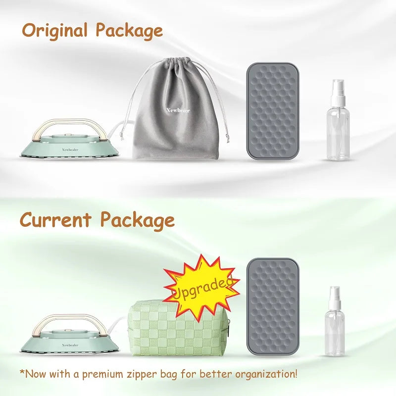 Portable Electric Iron Dual Voltage 110V/220V 30S Preheating Non-steam Travel Mini Dry Iron for Quilting Sewing Clothes