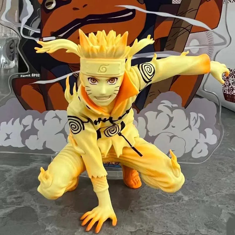10cm  Naruto Panel Spectacle Haruno Naruto Uchiha Sasuke Sakura Anime Figure Action Figures Model Toys Holiday Gift
