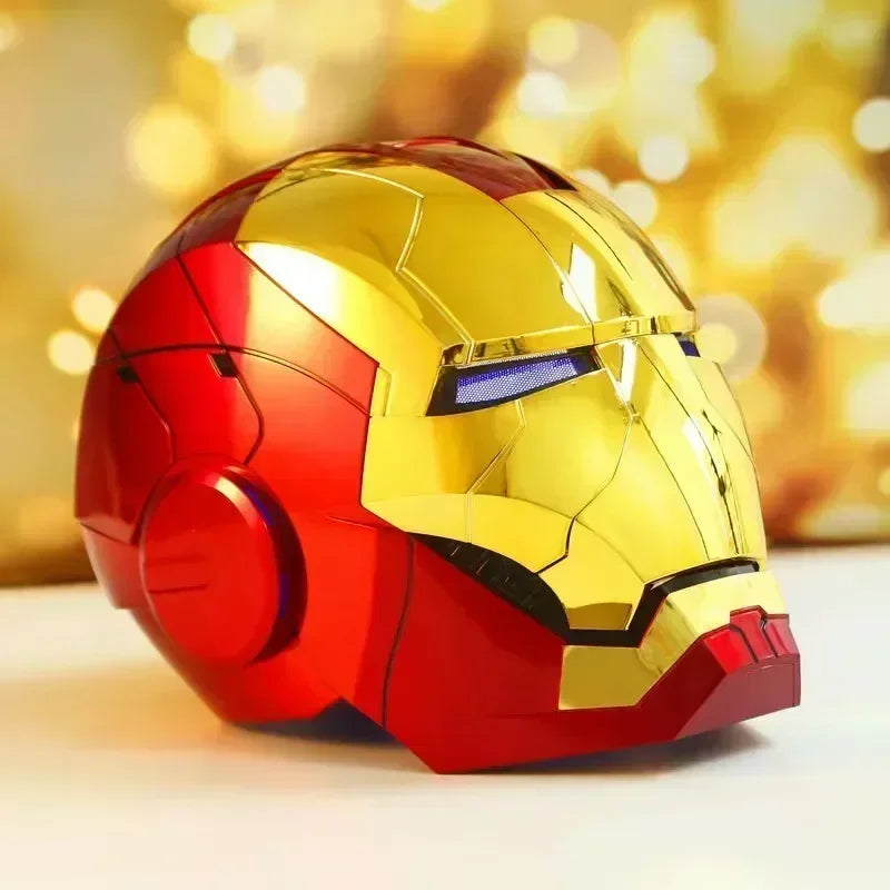 Marvel Electric Iron Man 1:1 MK50 MK5 Helmet Voice Control Eyes With Light Model Toys For Adult Technology Wearable Xmas Gift