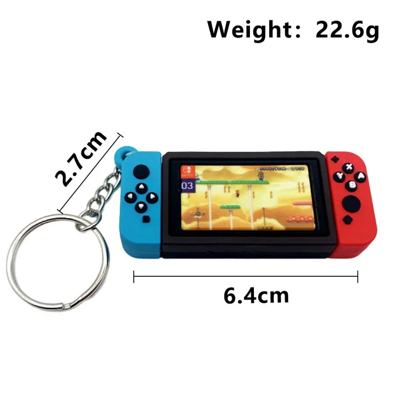 PS5 XBOX Game Console Controller Model Keychains Mini Simulation Collection Key Chain Pendant for Men Women Keys Ring Toys Gift
