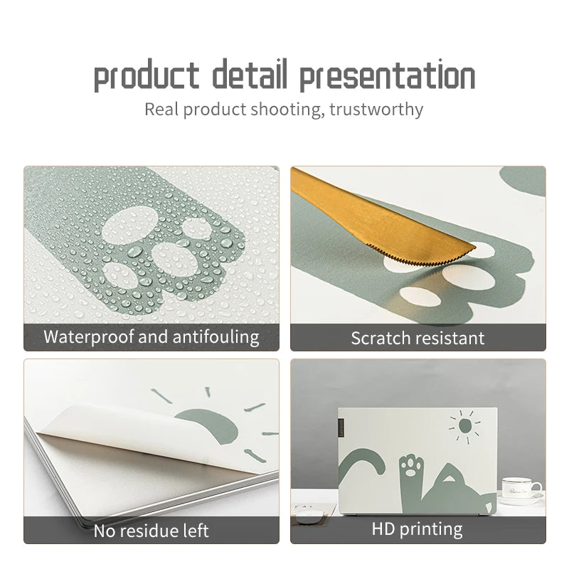DIY Geometry Cover Laptop Skins Sticker 13.3"14"15.6"17.3"Vinyl Skin Case for Macbook/Lenovo/Hp/Acer Decorate Decal Assessories