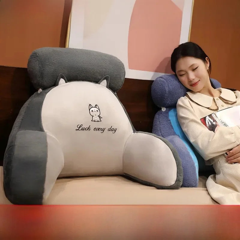Soft Plu Lumbar Support Pillow Bede Sofa Latex Cuion S Pillow Barest Pad Girls Cartoon Anime Home Decor