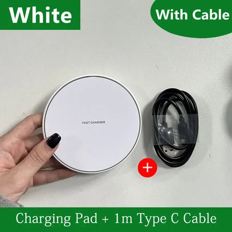 200W Wireless Charger Pad Stand Mobile Phone Chargers Fast Charging Dock Station For iPhone 16 15 14 13 Pro Max Samsung Xiaomi