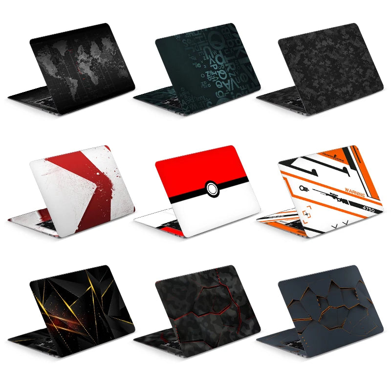 DIY Geometry Cover Laptop Skins Sticker 13.3"14"15.6"17.3"Vinyl Skin Case for Macbook/Lenovo/Hp/Acer Decorate Decal Assessories