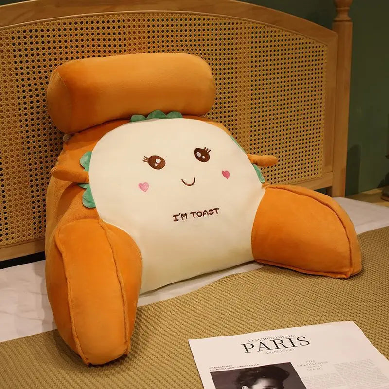 Soft Plu Lumbar Support Pillow Bede Sofa Latex Cuion S Pillow Barest Pad Girls Cartoon Anime Home Decor