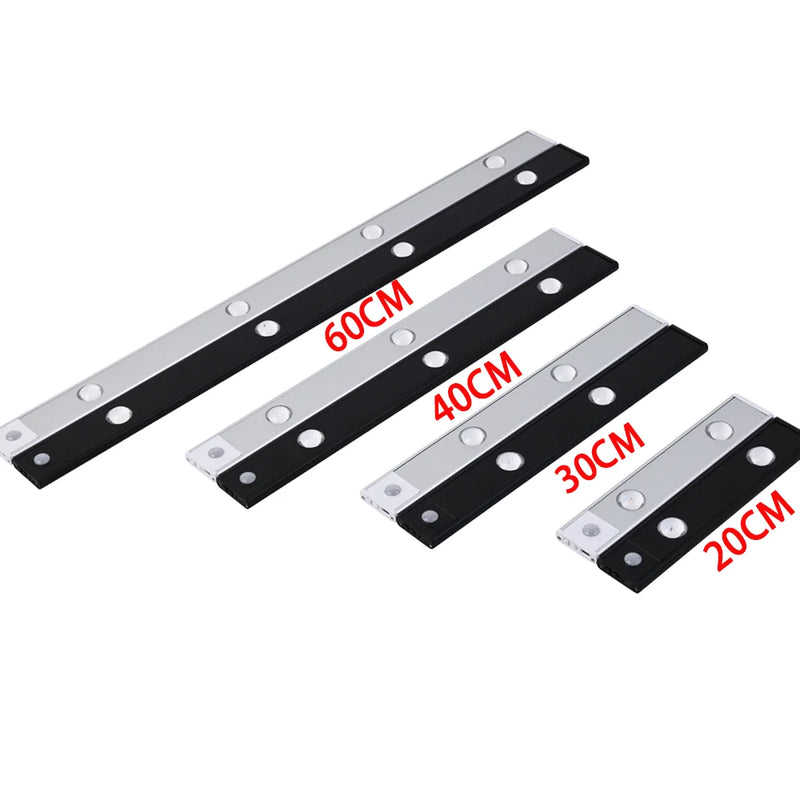 LED Motion Sensor Lamp 3Color Rechargeable Led Lamp Wireless Cabinet Wardrobe Lamps For Kitchen Cabinet Wardrobe Bedroom Lamp