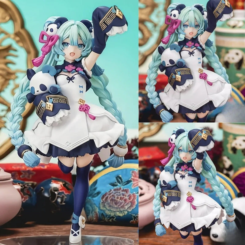 Anime Hatsune Miku X Cinnamoroll Figure Anime Peripheral Collectible Models Decorative Decorations Children Kawaii Gift