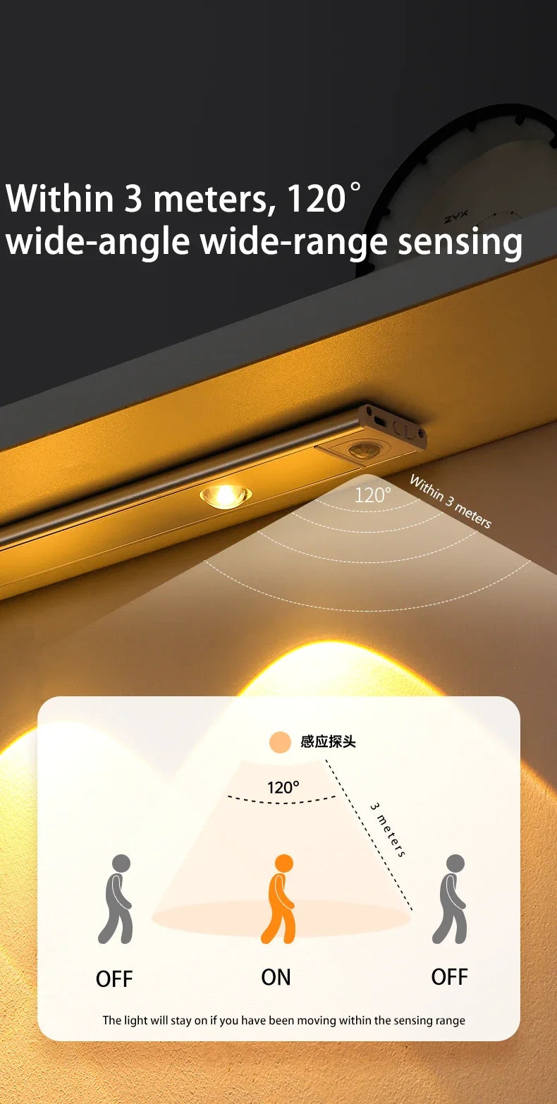 Luminária LED com Sensor de Movimento "Cat's Eye" ✨