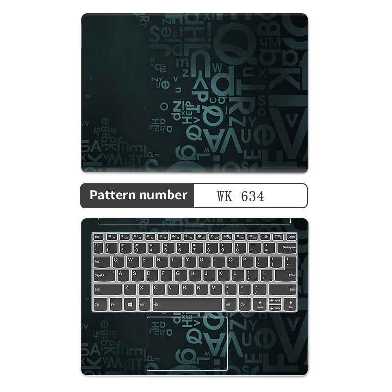 DIY Geometry Cover Laptop Skins Sticker 13.3"14"15.6"17.3"Vinyl Skin Case for Macbook/Lenovo/Hp/Acer Decorate Decal Assessories