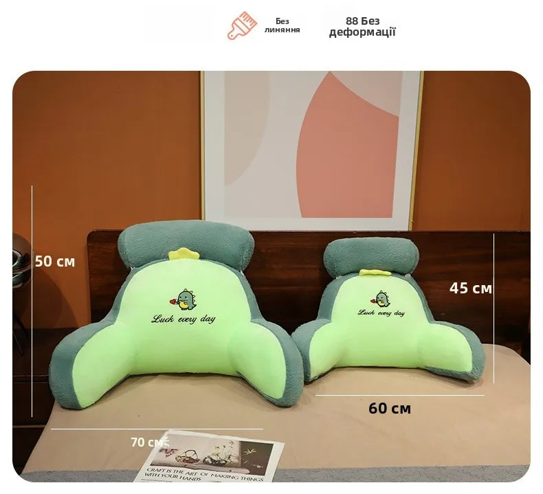 Soft Plu Lumbar Support Pillow Bede Sofa Latex Cuion S Pillow Barest Pad Girls Cartoon Anime Home Decor