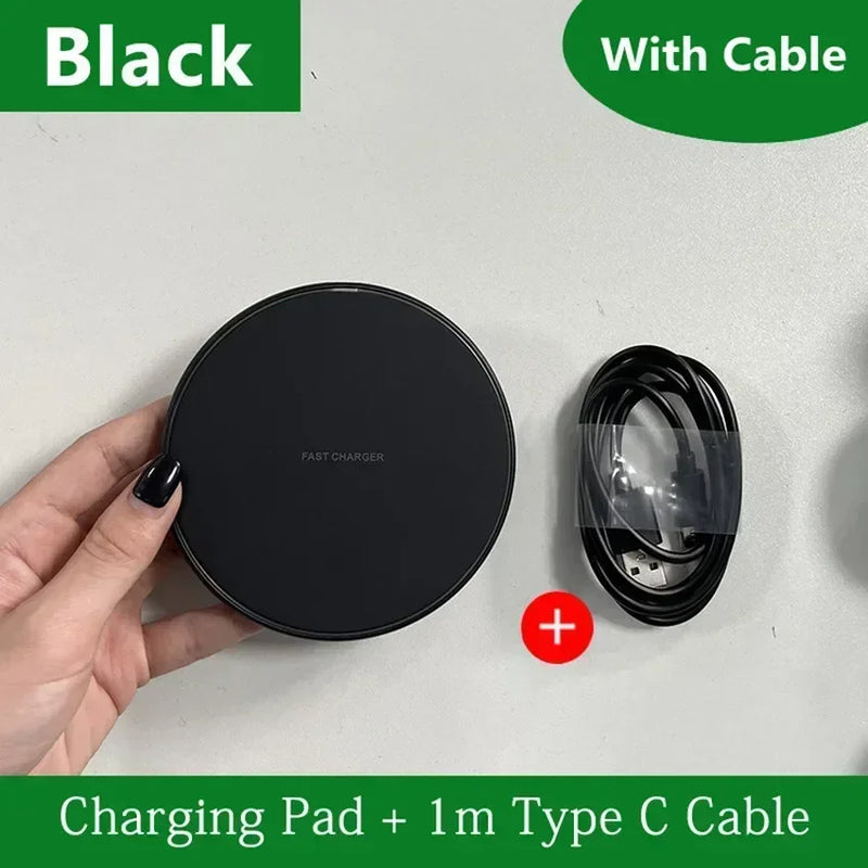 200W Wireless Charger Pad Stand Mobile Phone Chargers Fast Charging Dock Station For iPhone 16 15 14 13 Pro Max Samsung Xiaomi