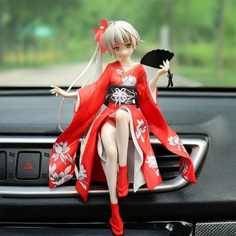 Japanese Anime Cute Action Figure Decorations Home And Car Decoration Beautiful And Durable Car Accessories For Girls Series