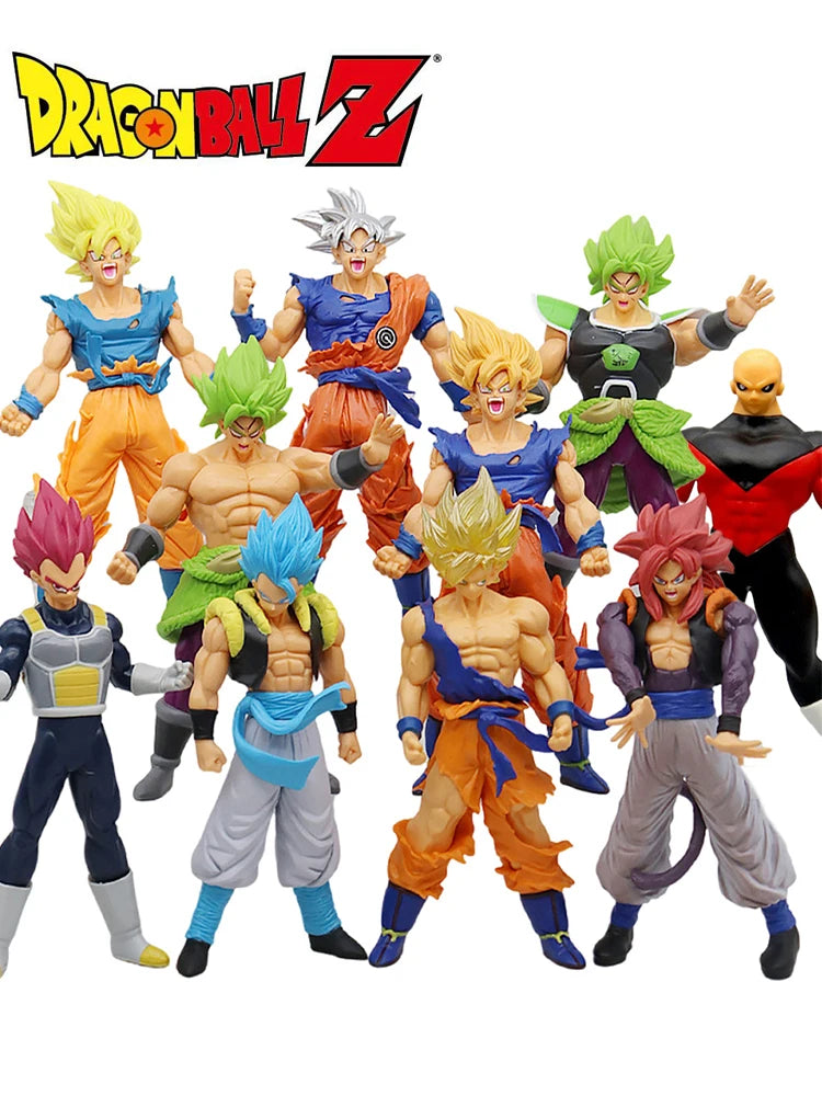 Anime Dragon Ball Z Super Saiyan Son Goku Vegeta Anime Action Figure Model Gifts Collectible Figurines for Kids 18cm