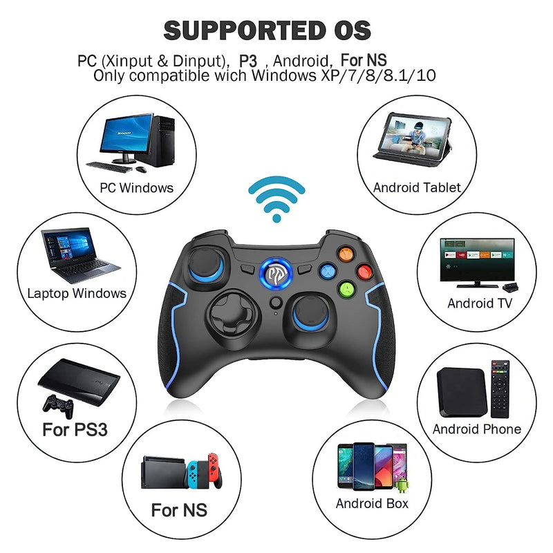 2.4G Wireless Gamepad Controller For PC/ PS3/ TV Box/ Android Phone Joystick For Super Console X Pro Video Game Console