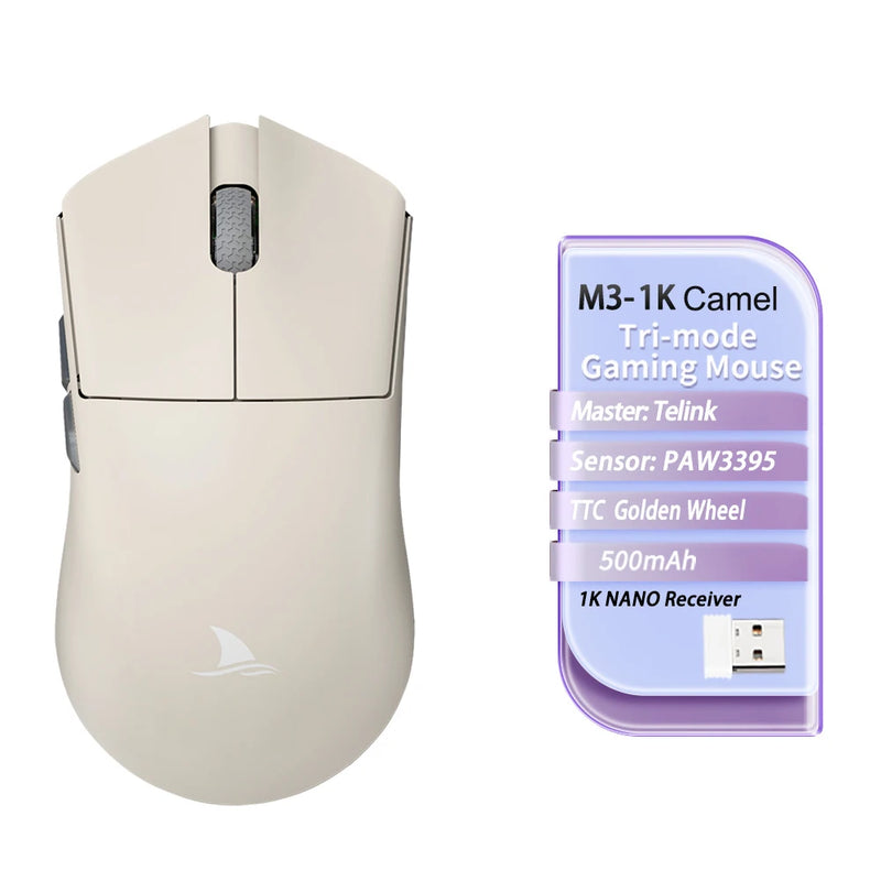 Motospeed Darmoshark M3 8K Bluetooth Wireless Gaming Mouse 26K DPI PAW3395 Sensor Computer Office Mouse TTC For Laptop PC