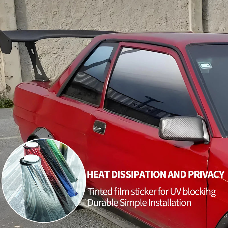 1PC Gradient Window Tint Film Heat-Resistant Anti-Explosive Peel And Stick Solar Film for Car & Home Automotive Privacy Window F