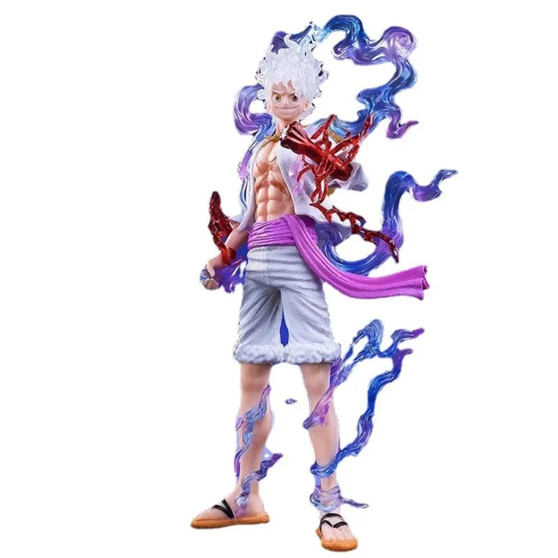 20cm/7.87in Anime One Piece Figure GEAR 5 Nika Sun God Luffy Action Figures Pvc Statue Collection Model Toys Gifts