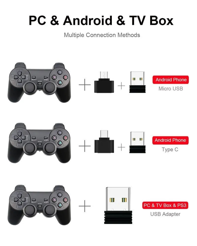 2.4G Wireless Gamepad For Android Phone/PC/PS3/TV Box Joystick Game Controller For Super Console X game Accessories