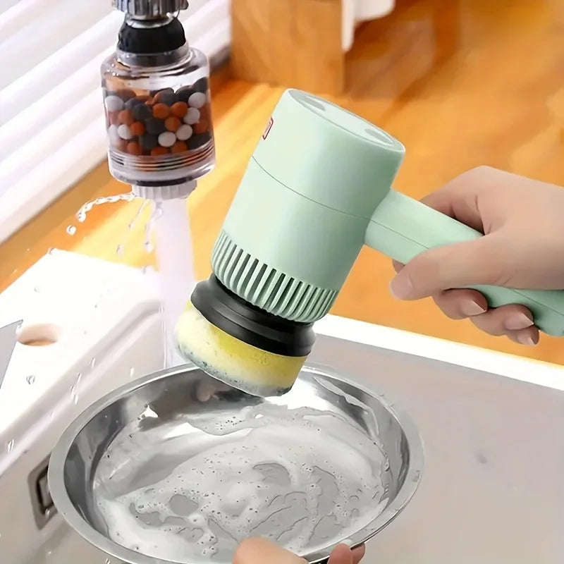 2/4/6Brush Electric Spin Scrubber, Rechargeable Cleaning Brush, Floors, Carpets, Bathrooms, Kitchens, Cordless Handheld Washer