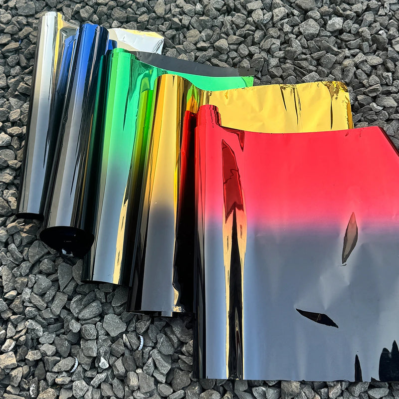 1PC Gradient Window Tint Film Heat-Resistant Anti-Explosive Peel And Stick Solar Film for Car & Home Automotive Privacy Window F