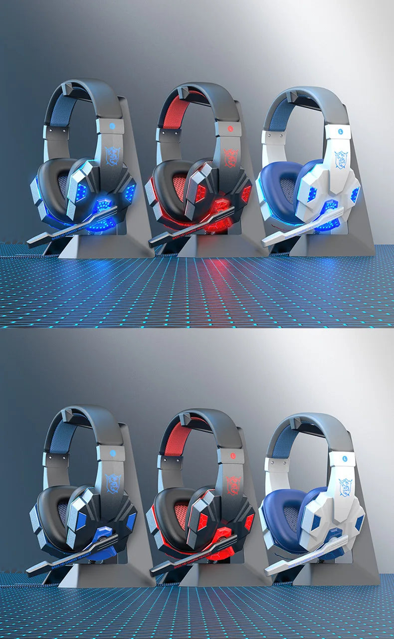 SW-G830 Gaming headphones with flexible HD microphone cover ears RGB light stereo surround sound external wired headphones