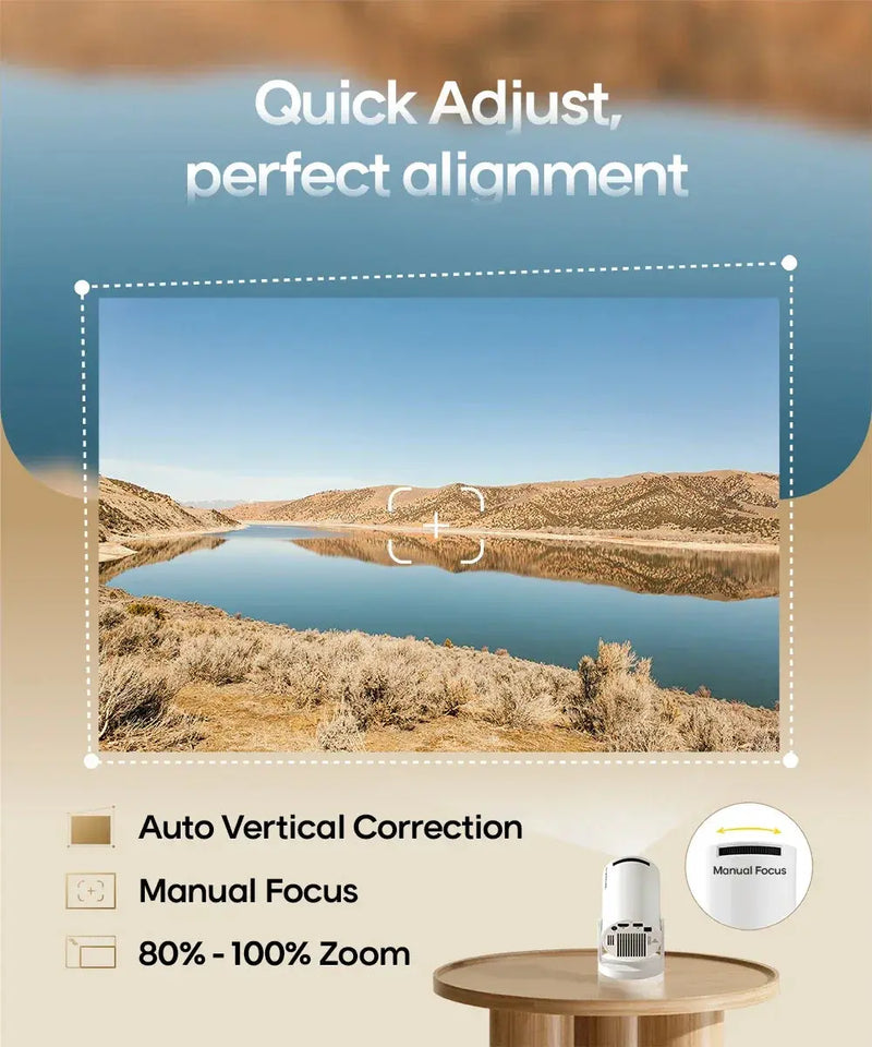 Magcubic Projector Android 11 4K 1280*720P HY300 Pro + Dual Wifi 290ANSI 180°flexible BT5.0 Cinema Outdoor Portable Projector