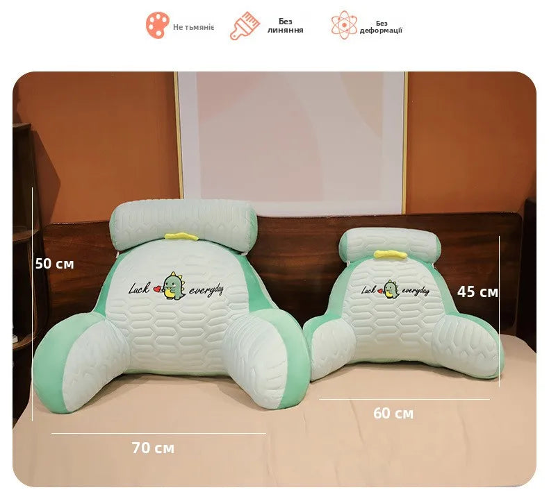 Soft Plu Lumbar Support Pillow Bede Sofa Latex Cuion S Pillow Barest Pad Girls Cartoon Anime Home Decor