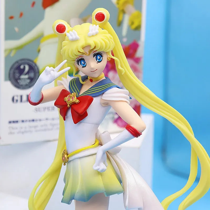 1 Piece Anime Sailor Moon Action Figure Model Gifts Collectible Figurines for Kids 23cm