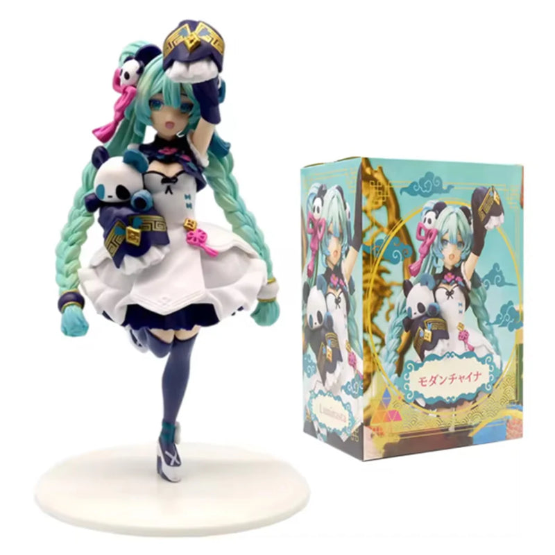 Anime Hatsune Miku X Cinnamoroll Figure Anime Peripheral Collectible Models Decorative Decorations Children Kawaii Gift