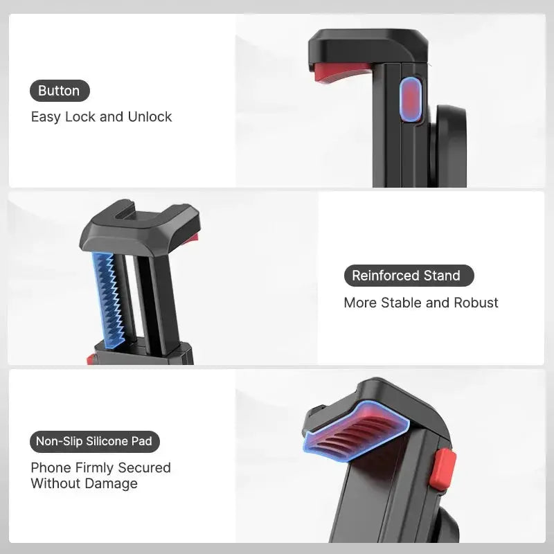 Ulanzi ST-06S 360°Rotatable Phone Holder Vertical Shoot PhoneMount Tripod Mount With Cold Shoe phone Clip Clamp Vlog Video