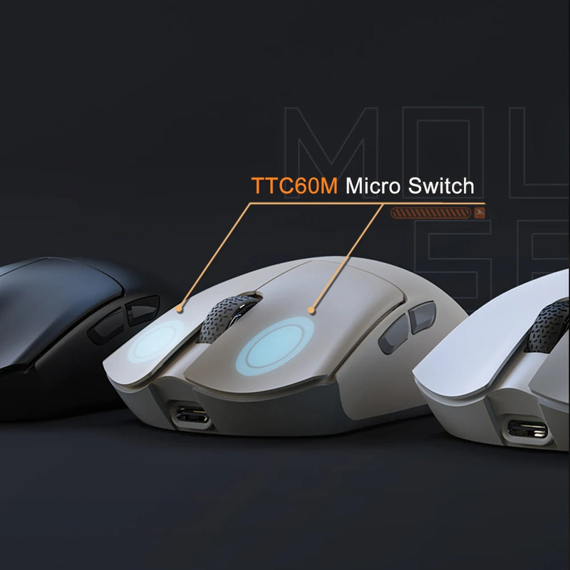 Motospeed Darmoshark M3 8K Bluetooth Wireless Gaming Mouse 26K DPI PAW3395 Sensor Computer Office Mouse TTC For Laptop PC
