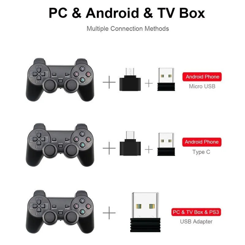 2.4G Wireless Gamepad For Android Phone/PC/PS3/TV Box Joystick Game Controller For Super Console X game Accessories