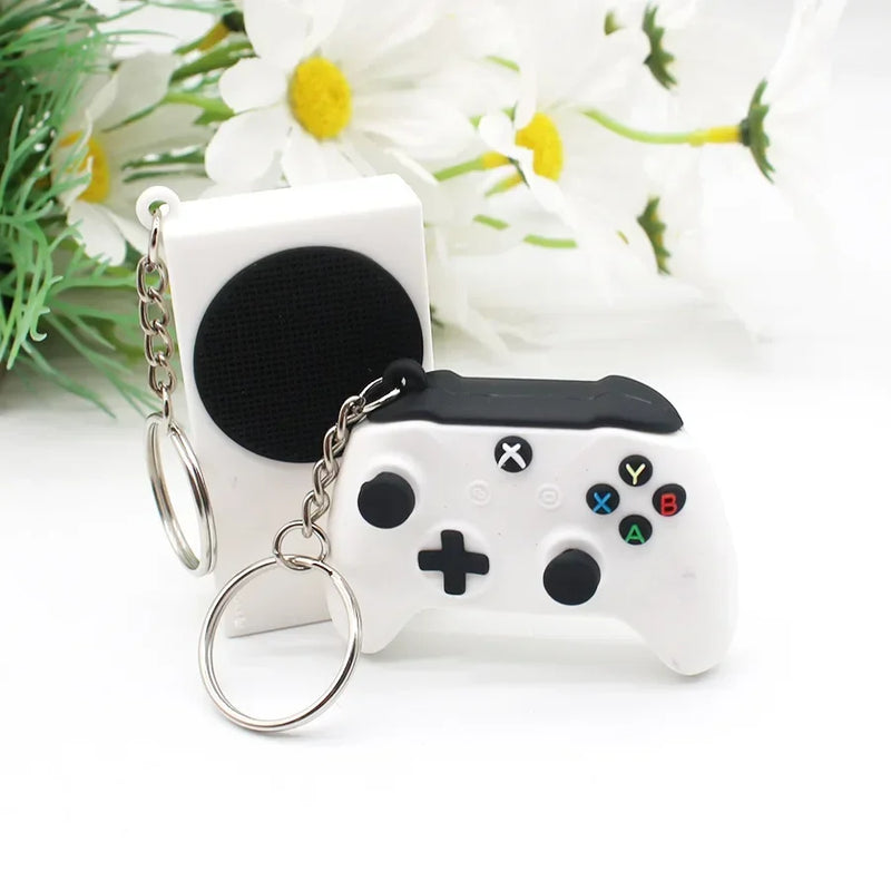 PS5 XBOX Game Console Controller Model Keychains Mini Simulation Collection Key Chain Pendant for Men Women Keys Ring Toys Gift