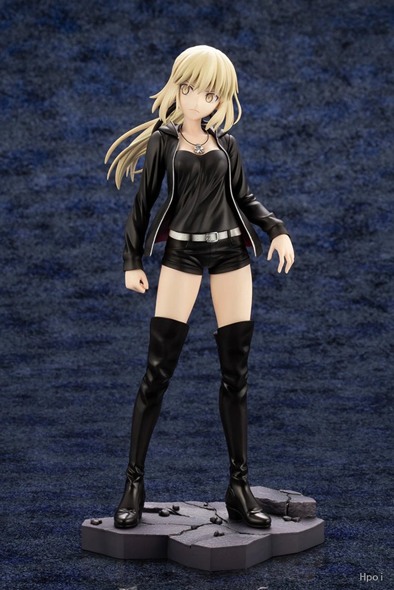 24CM Anime Fate/Grand Order Altria Pendragon 1/7 Saber Figure Standing Sword Model Toy Gift Collection Action Figure PVC