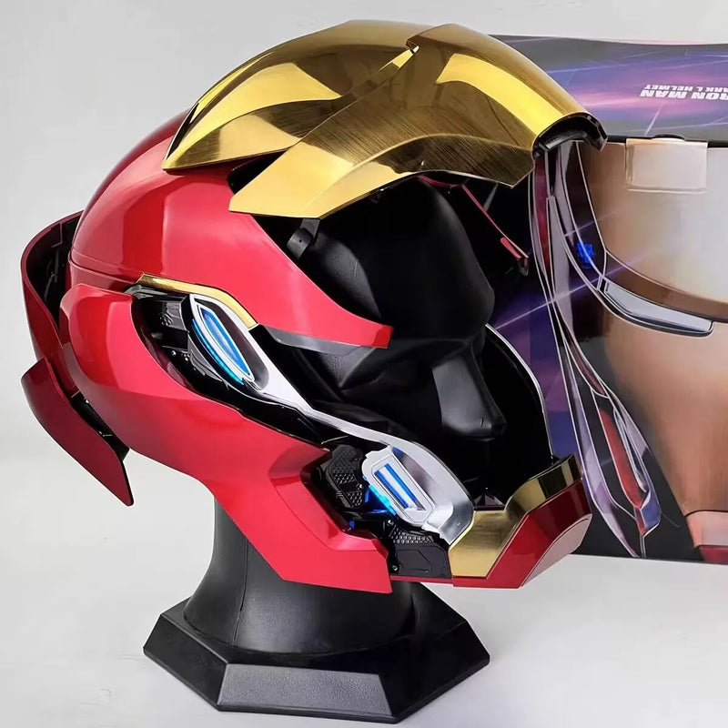 Marvel Electric Iron Man 1:1 MK50 MK5 Helmet Voice Control Eyes With Light Model Toys For Adult Technology Wearable Xmas Gift