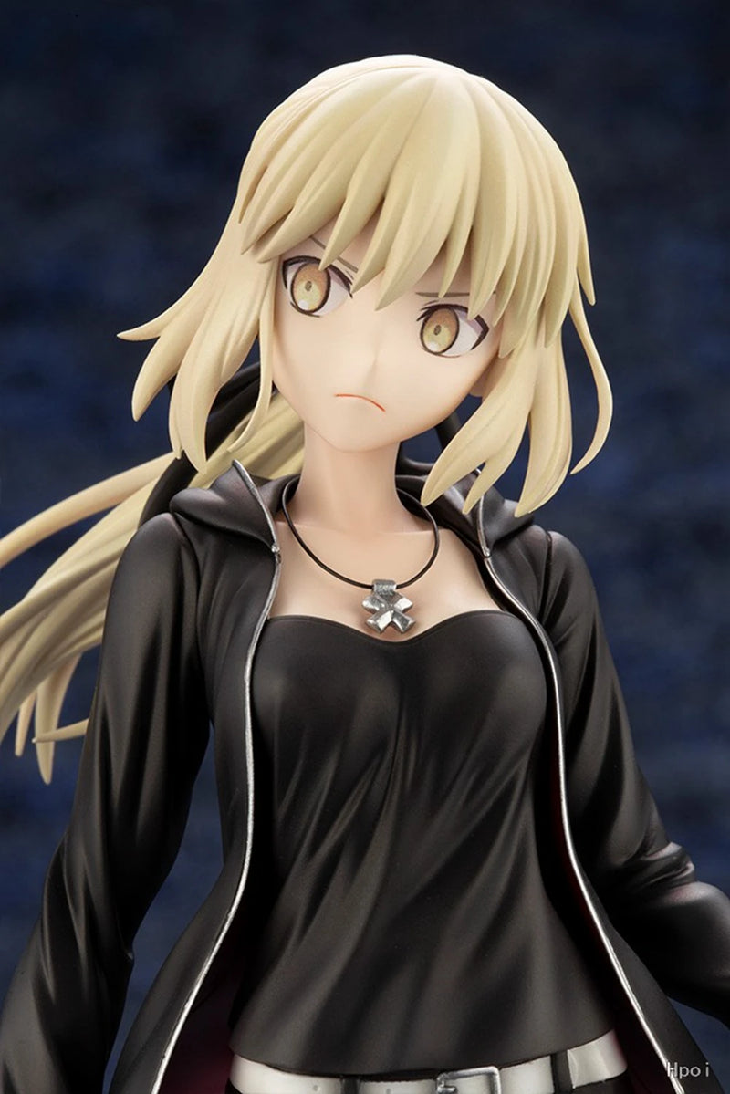 24CM Anime Fate/Grand Order Altria Pendragon 1/7 Saber Figure Standing Sword Model Toy Gift Collection Action Figure PVC