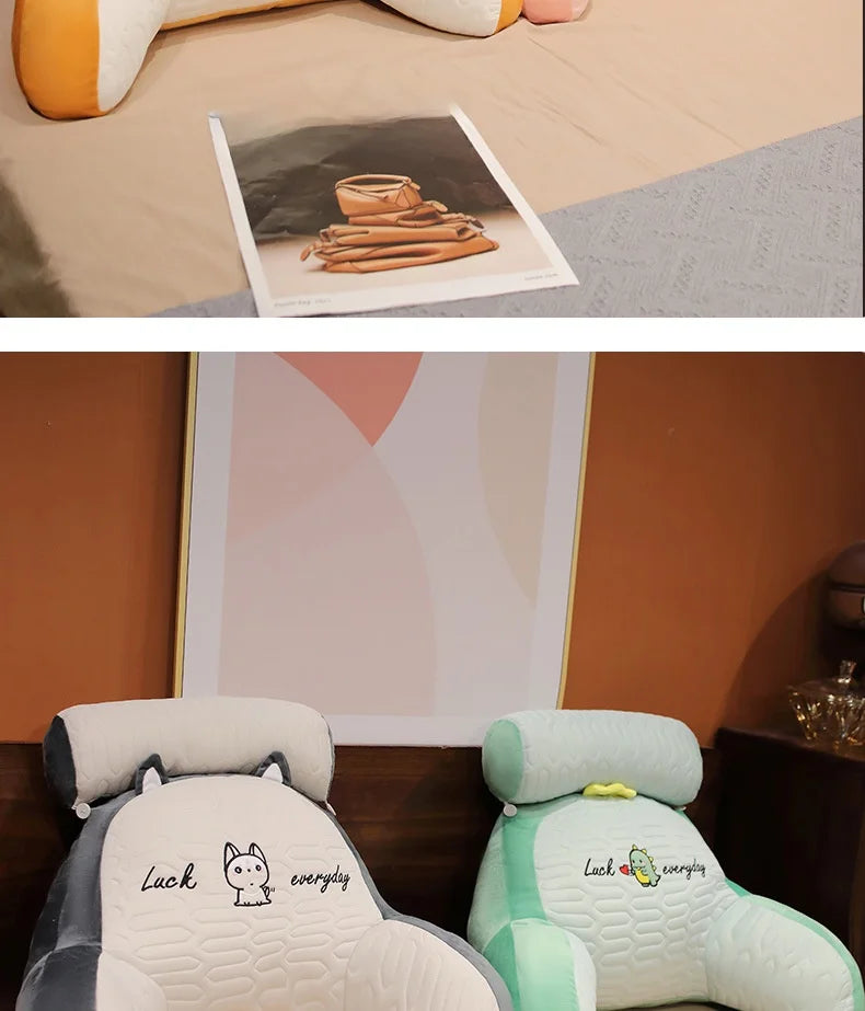 Soft Plu Lumbar Support Pillow Bede Sofa Latex Cuion S Pillow Barest Pad Girls Cartoon Anime Home Decor