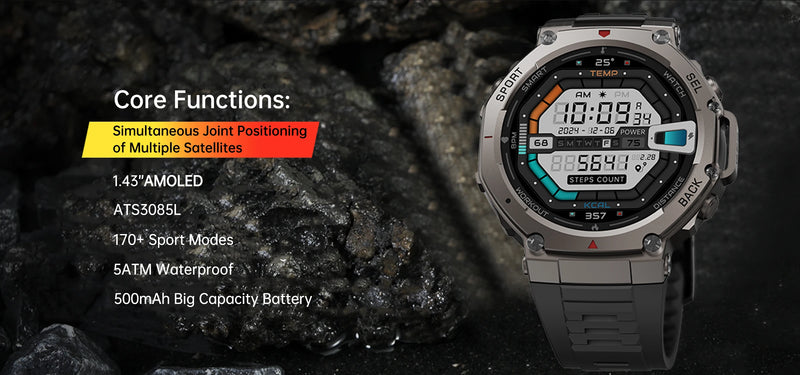 Smartwatch TANK T-REX 3: O seu Parceiro para Aventura Extrema