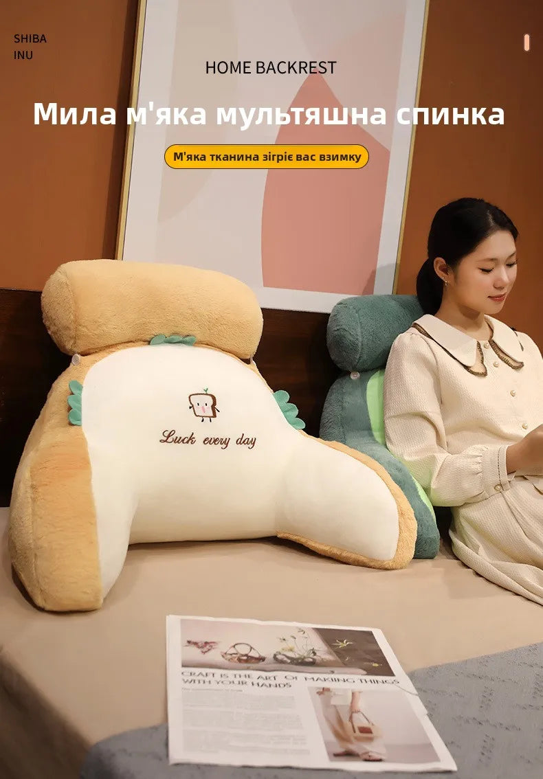 Soft Plu Lumbar Support Pillow Bede Sofa Latex Cuion S Pillow Barest Pad Girls Cartoon Anime Home Decor
