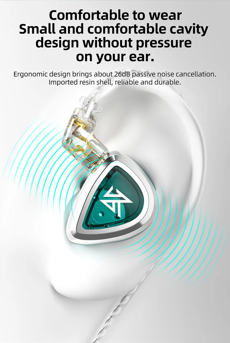KZ EDA Earphones Bass/Balanced/Hi-Res Earbuds In Ear Monitor Headphones Sport Noise Cancelling HIFI Headset KZ EDXPRO EDC EDS