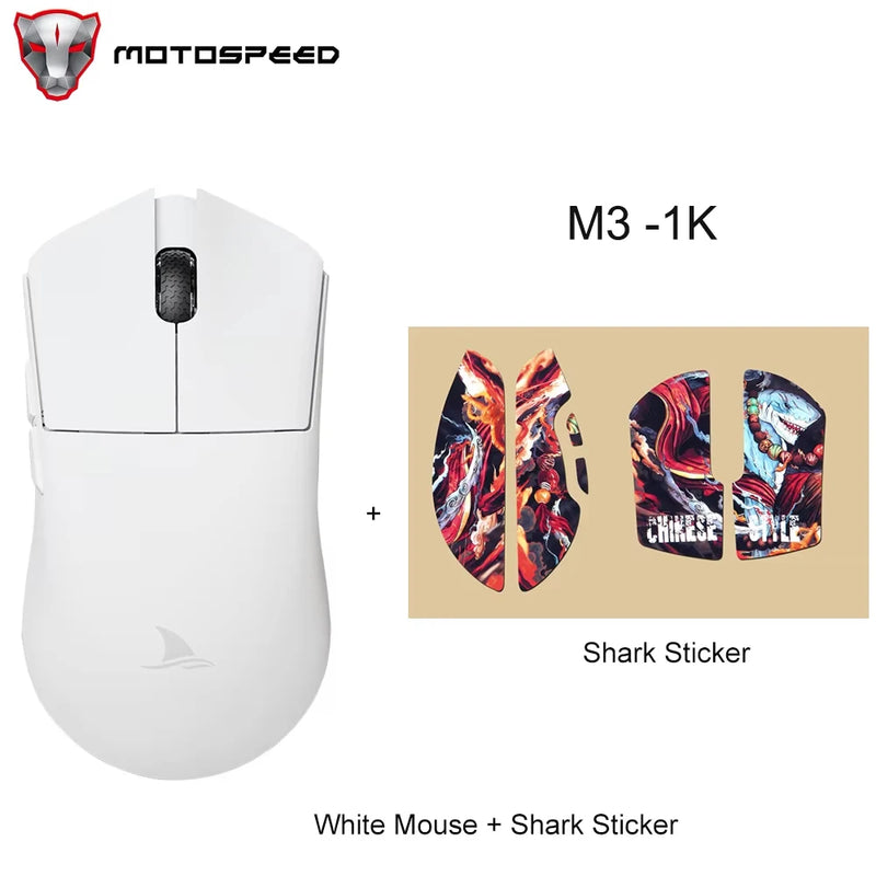 Motospeed Darmoshark M3 8K Bluetooth Wireless Gaming Mouse 26K DPI PAW3395 Sensor Computer Office Mouse TTC For Laptop PC